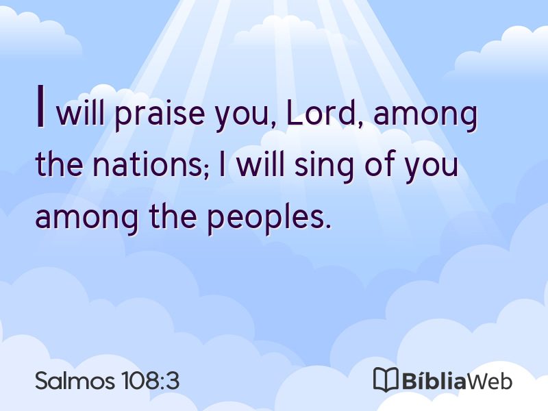 Salmos 108:3 em imagem para compartilhar
