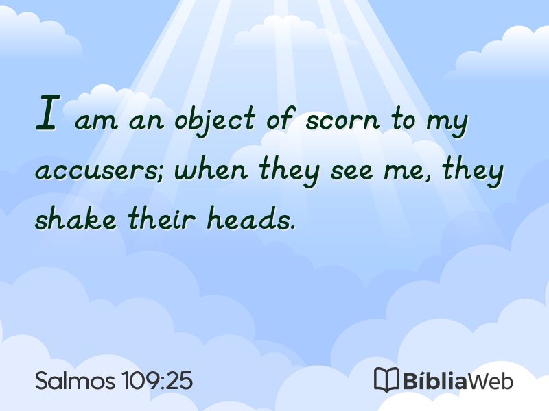Salmos 109:25 em imagem para compartilhar