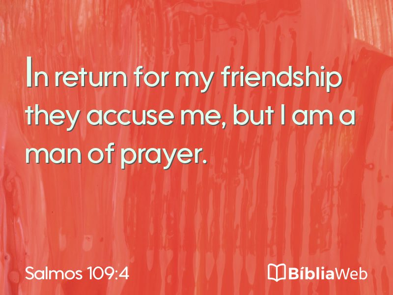Salmos 109:4 em imagem para compartilhar