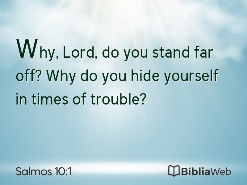 Salmos 10:1 em imagem para compartilhar