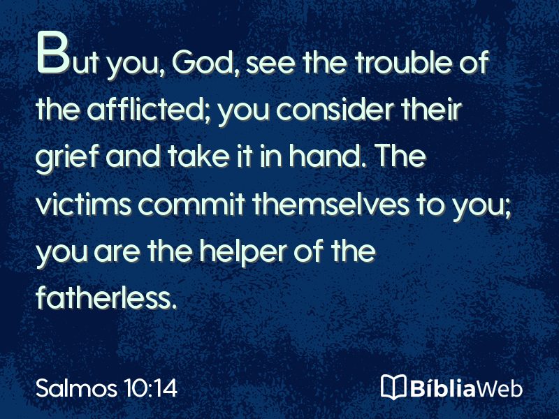Salmos 10:14 em imagem para compartilhar