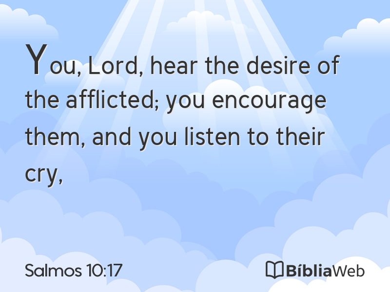 Salmos 10:17 em imagem para compartilhar