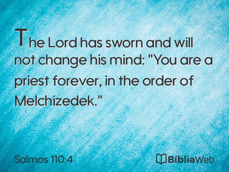 Salmos 110:4 em imagem para compartilhar