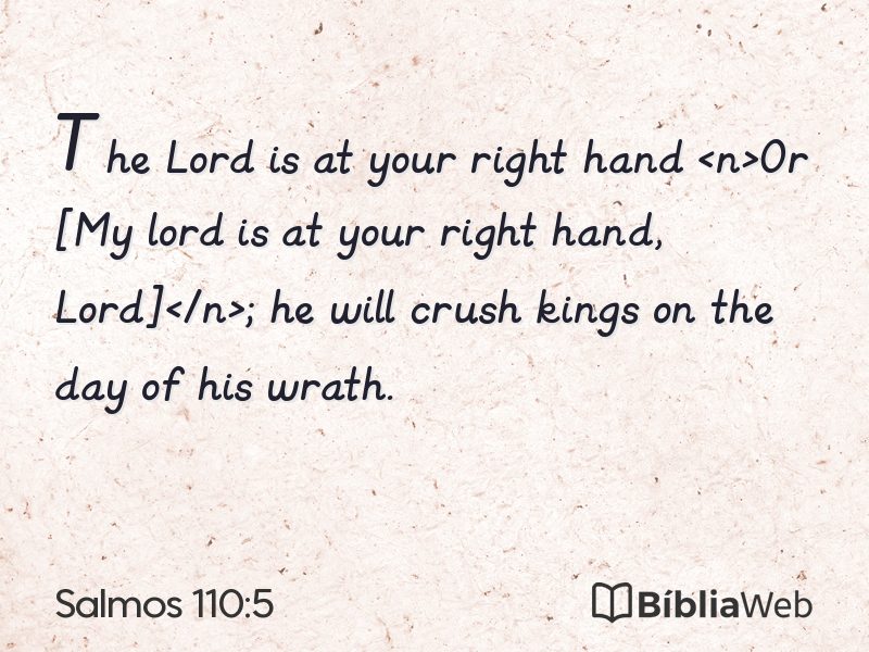 Salmos 110:5 em imagem para compartilhar