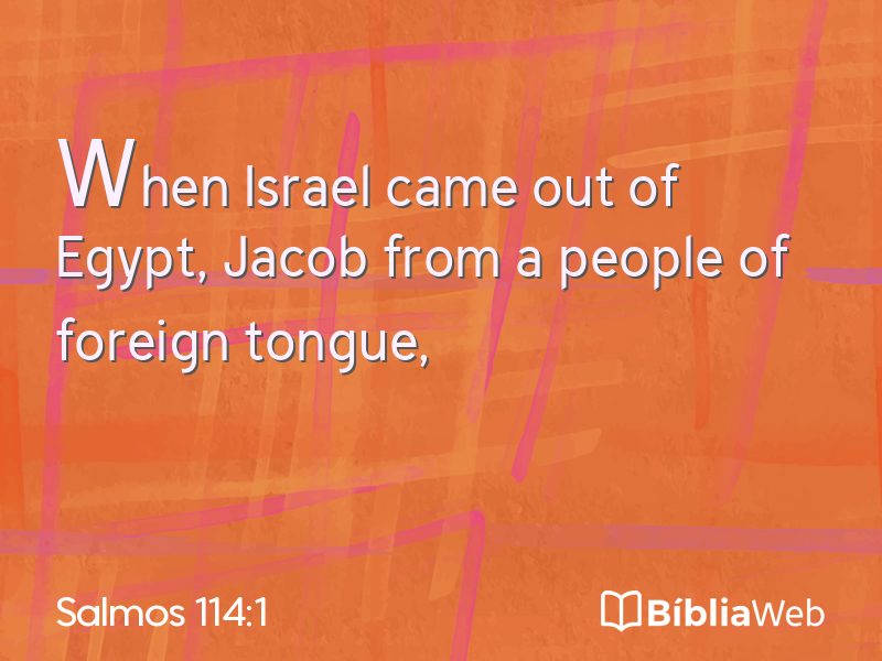 Salmos 114:1 em imagem para compartilhar