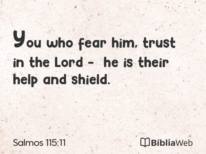 Salmos 115:11 em imagem para compartilhar