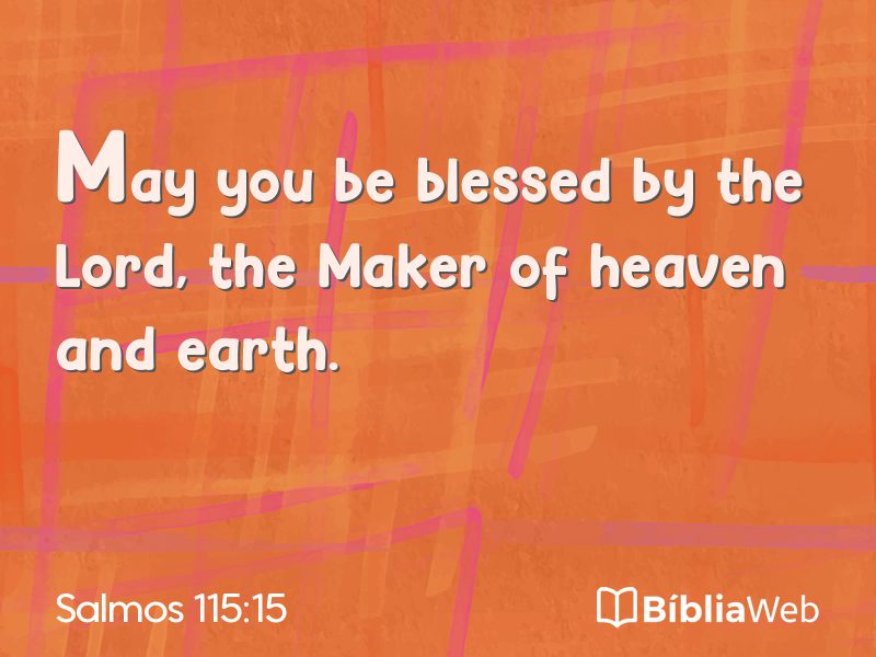 Salmos 115:15 em imagem para compartilhar