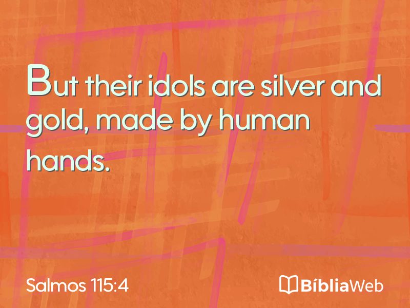 Salmos 115:4 em imagem para compartilhar