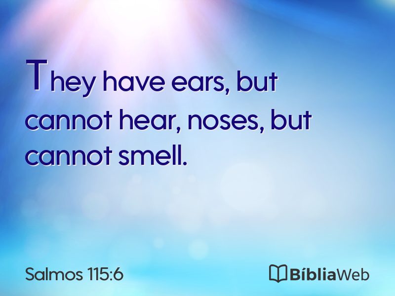 Salmos 115:6 em imagem para compartilhar