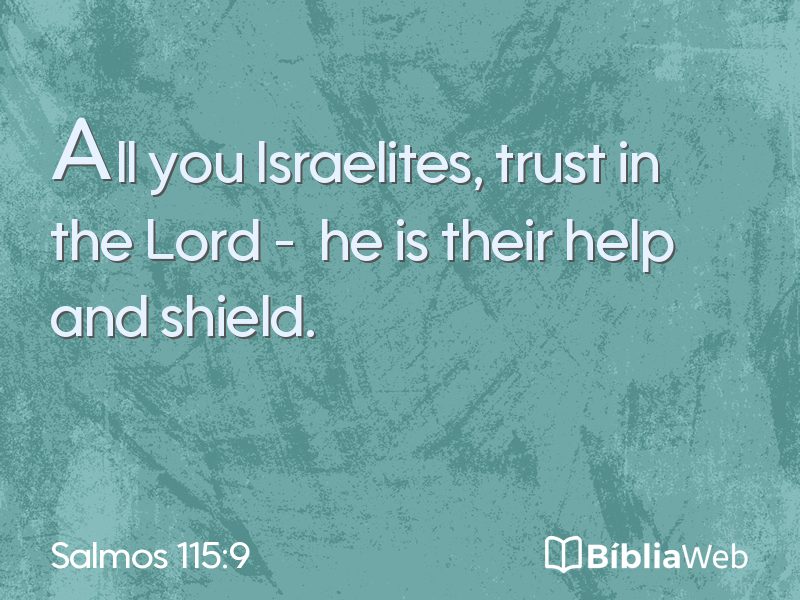 Salmos 115:9 em imagem para compartilhar