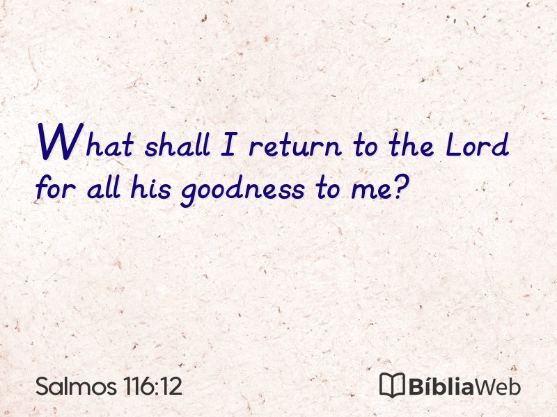 Salmos 116:12 em imagem para compartilhar