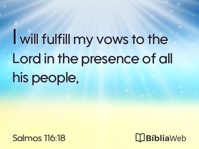Salmos 116:18 em imagem para compartilhar