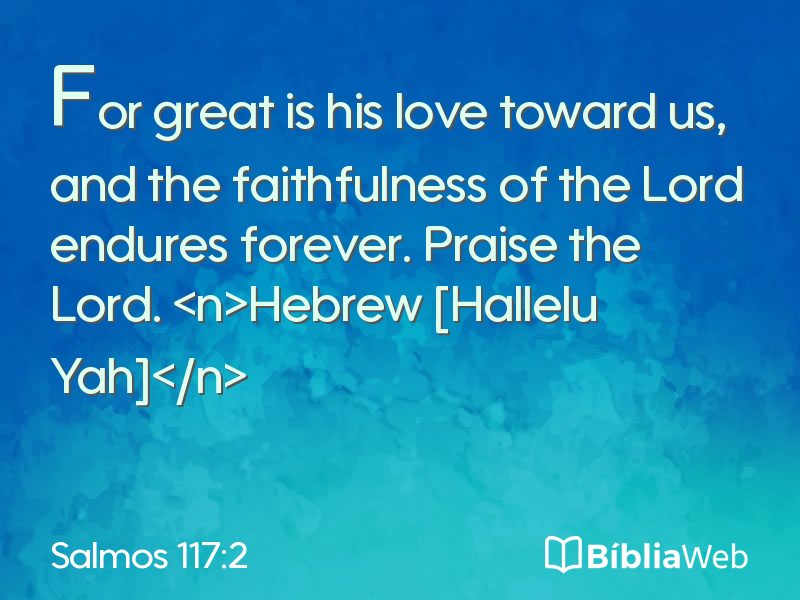 Salmos 117:2 em imagem para compartilhar