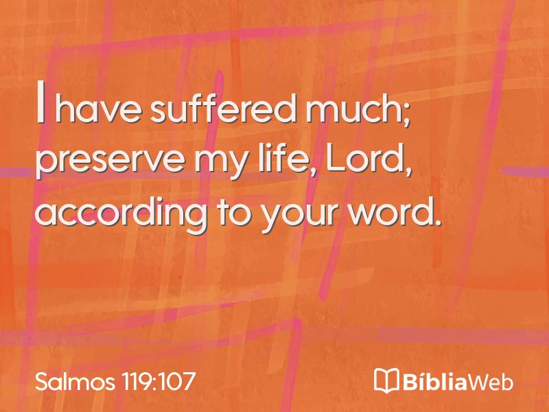 Salmos 119:107 em imagem para compartilhar