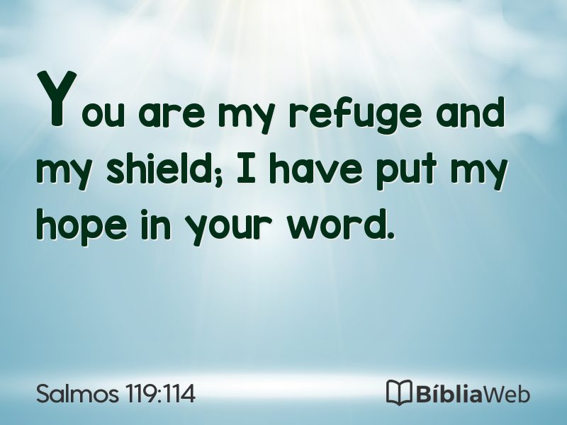Salmos 119:114 em imagem para compartilhar