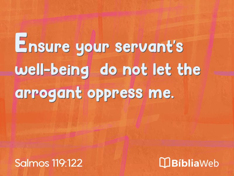 Salmos 119:122 em imagem para compartilhar