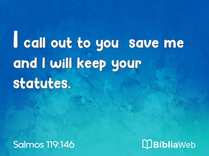 Salmos 119:146 em imagem para compartilhar