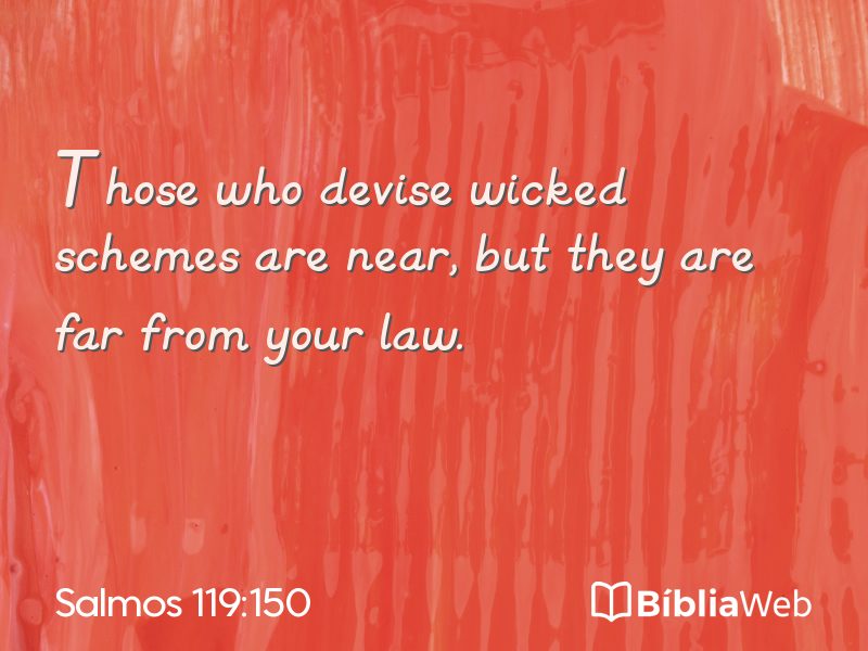 Salmos 119:150 em imagem para compartilhar