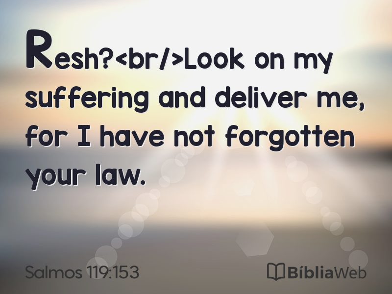 Salmos 119:153 em imagem para compartilhar