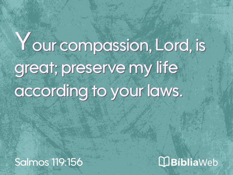 Salmos 119:156 em imagem para compartilhar