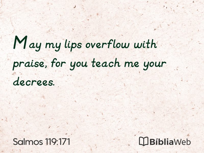 Salmos 119:171 em imagem para compartilhar