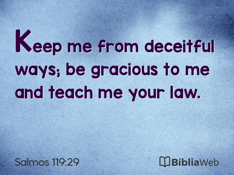 Salmos 119:29 em imagem para compartilhar