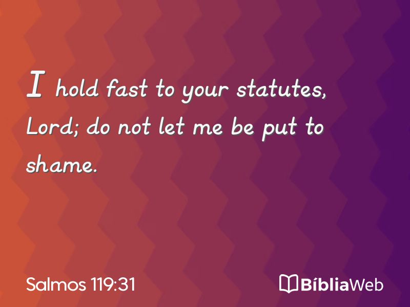 Salmos 119:31 em imagem para compartilhar