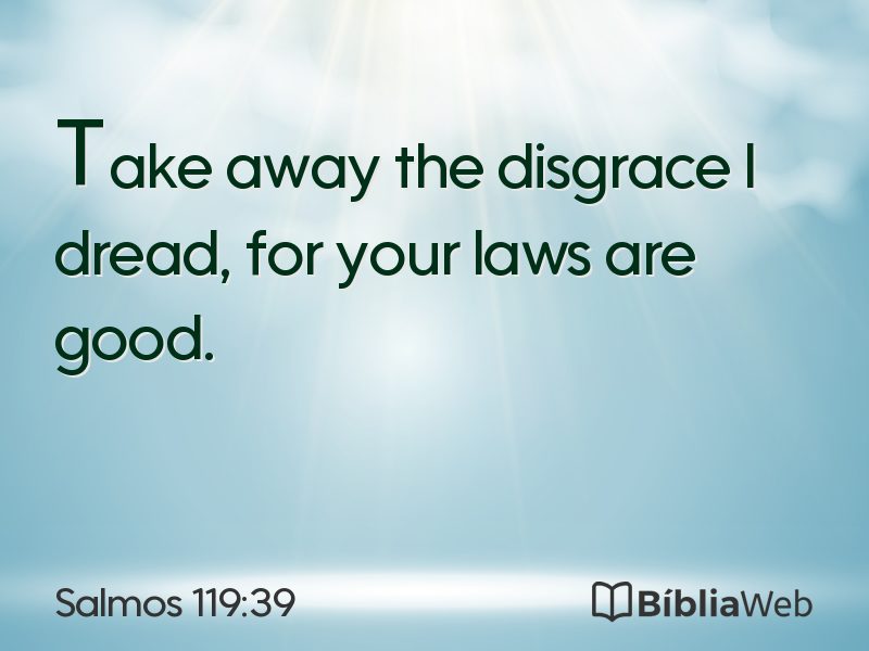 Salmos 119:39 em imagem para compartilhar