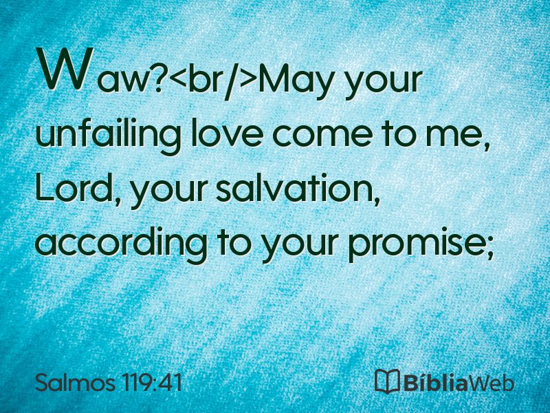 Salmos 119:41 em imagem para compartilhar