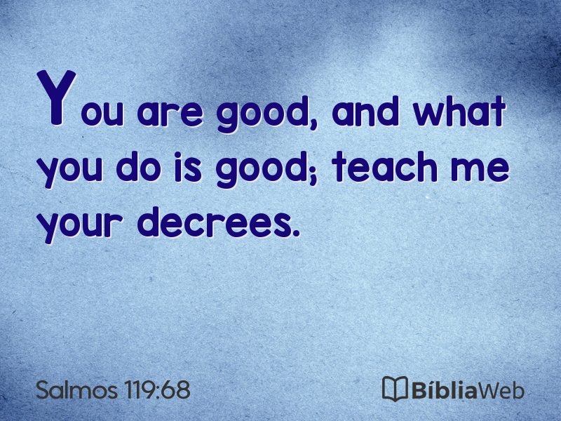 Salmos 119:68 em imagem para compartilhar