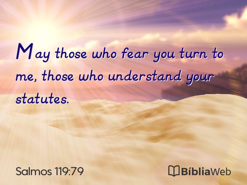 Salmos 119:79 em imagem para compartilhar
