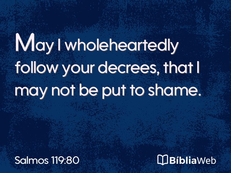 Salmos 119:80 em imagem para compartilhar