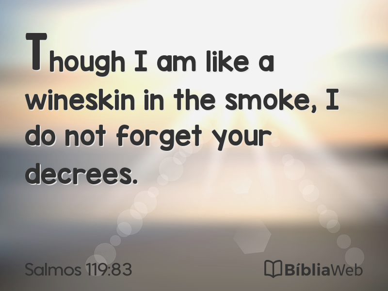 Salmos 119:83 em imagem para compartilhar