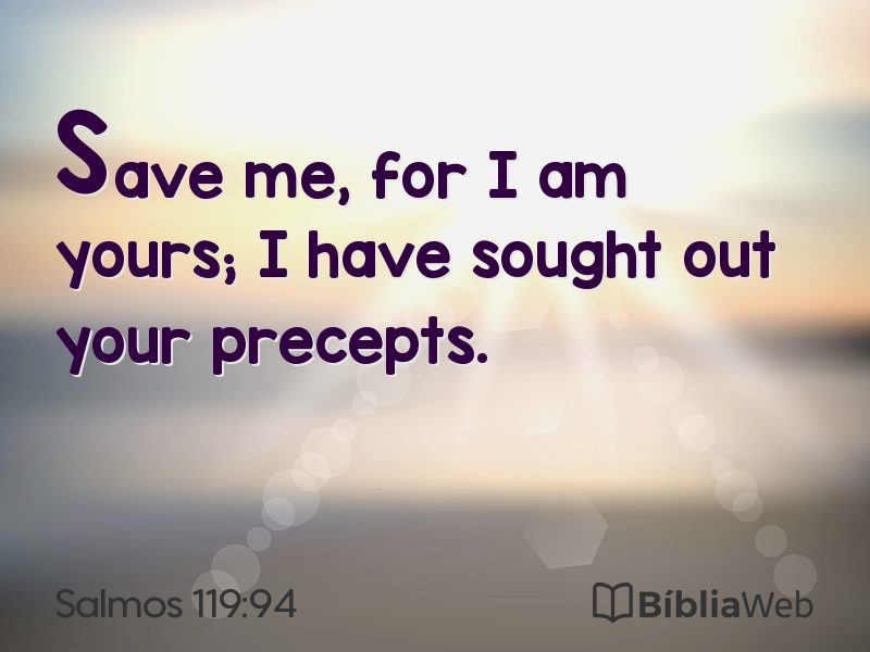 Salmos 119:94 em imagem para compartilhar