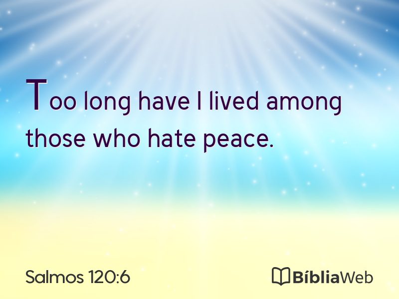 Salmos 120:6 em imagem para compartilhar