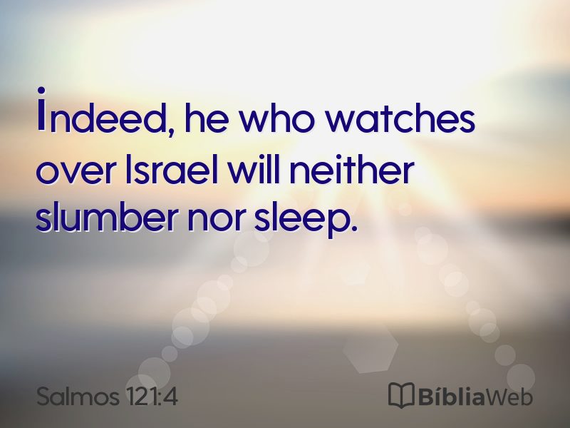 Salmos 121:4 em imagem para compartilhar