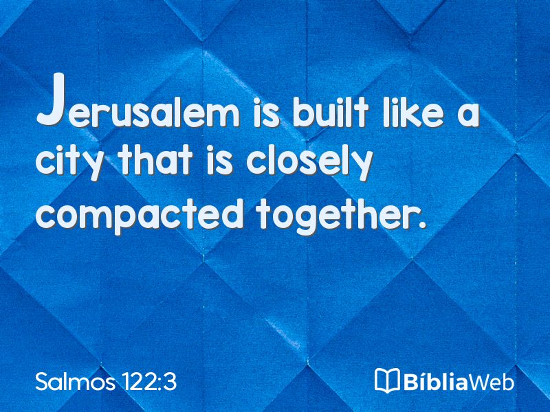 Salmos 122:3 em imagem para compartilhar