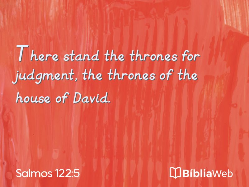 Salmos 122:5 em imagem para compartilhar