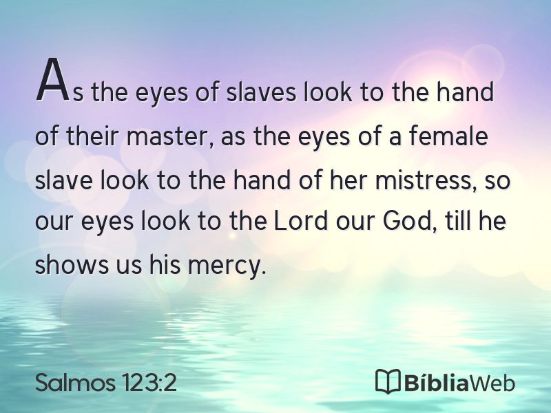 Salmos 123:2 em imagem para compartilhar