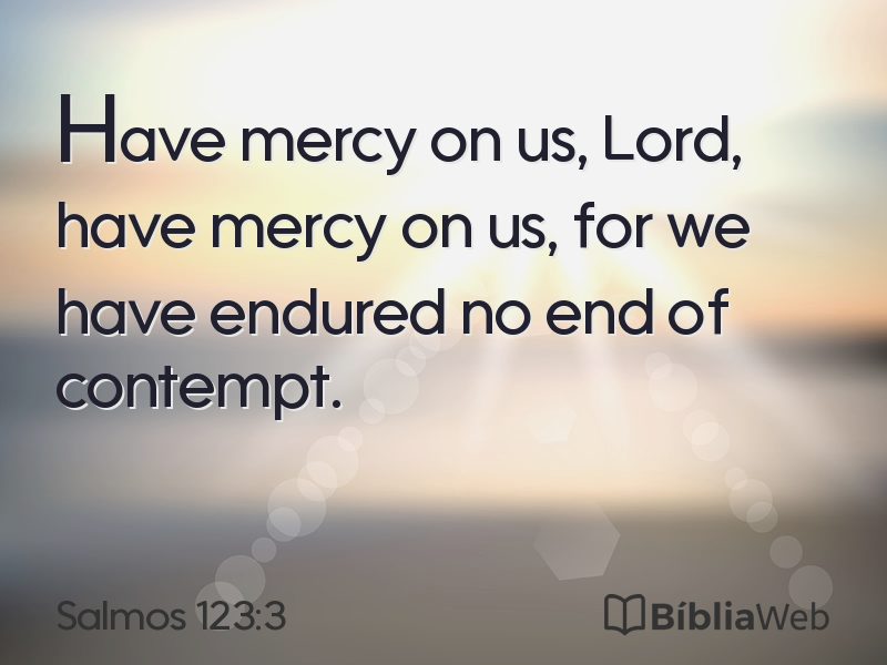Salmos 123:3 em imagem para compartilhar