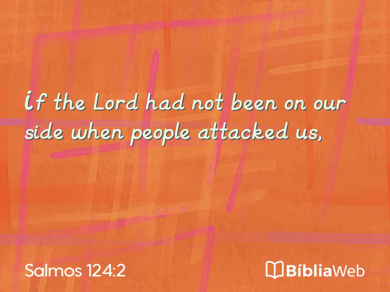 Salmos 124:2 em imagem para compartilhar