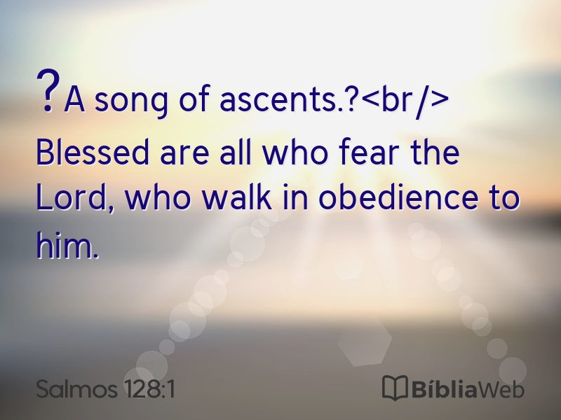 Salmos 128:1 em imagem para compartilhar