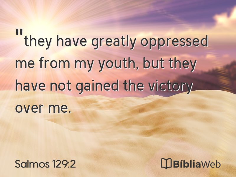 Salmos 129:2 em imagem para compartilhar