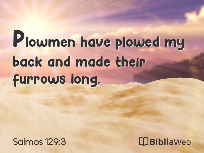 Salmos 129:3 em imagem para compartilhar