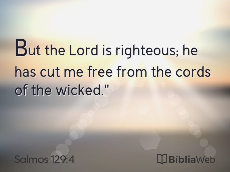 Salmos 129:4 em imagem para compartilhar