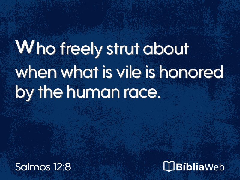 Salmos 12:8 em imagem para compartilhar