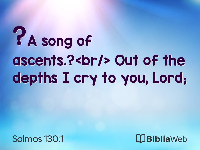 Salmos 130:1 em imagem para compartilhar