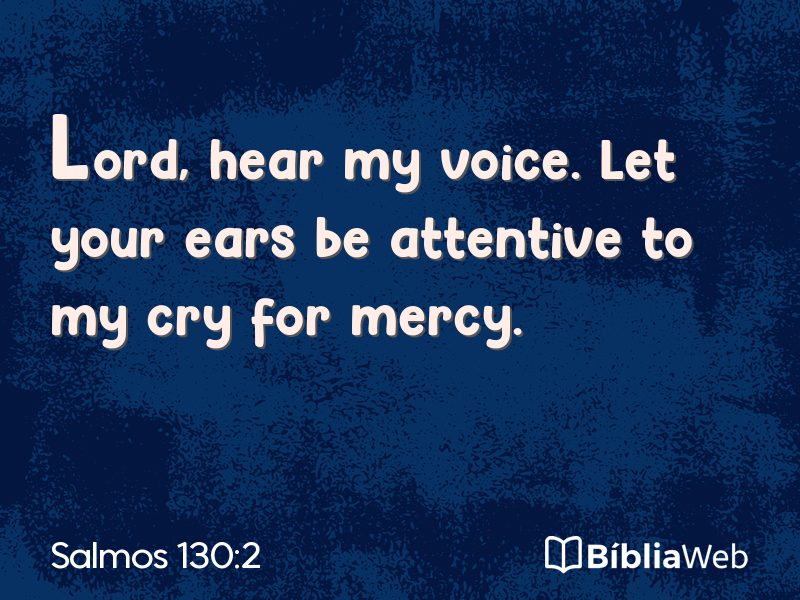 Salmos 130:2 em imagem para compartilhar