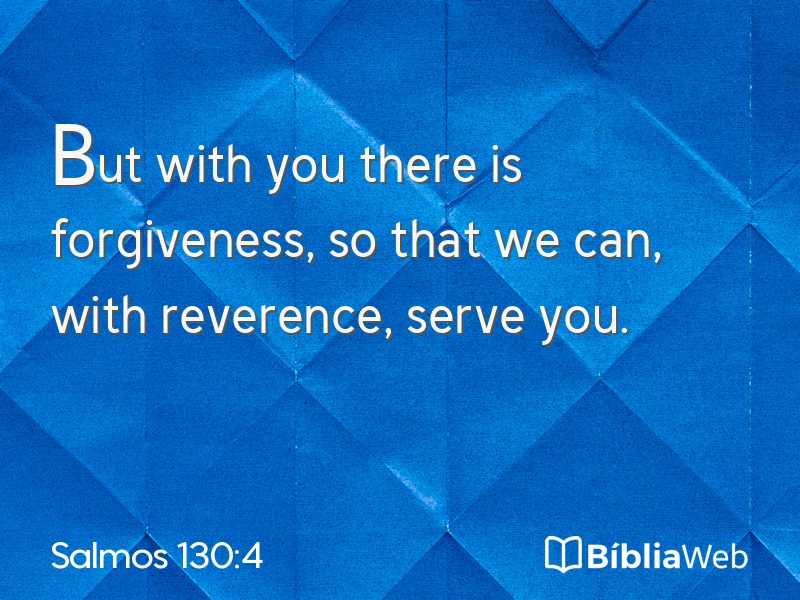 Salmos 130:4 em imagem para compartilhar