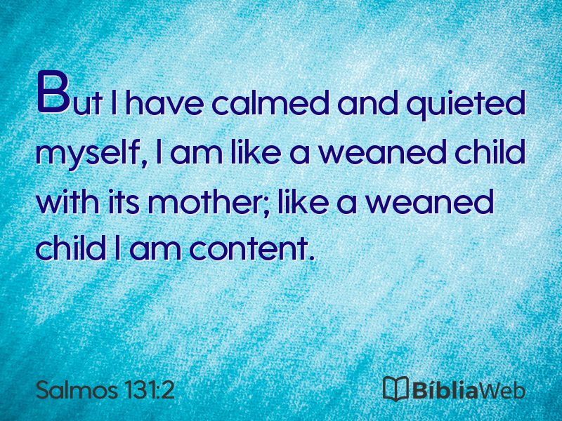 Salmos 131:2 em imagem para compartilhar